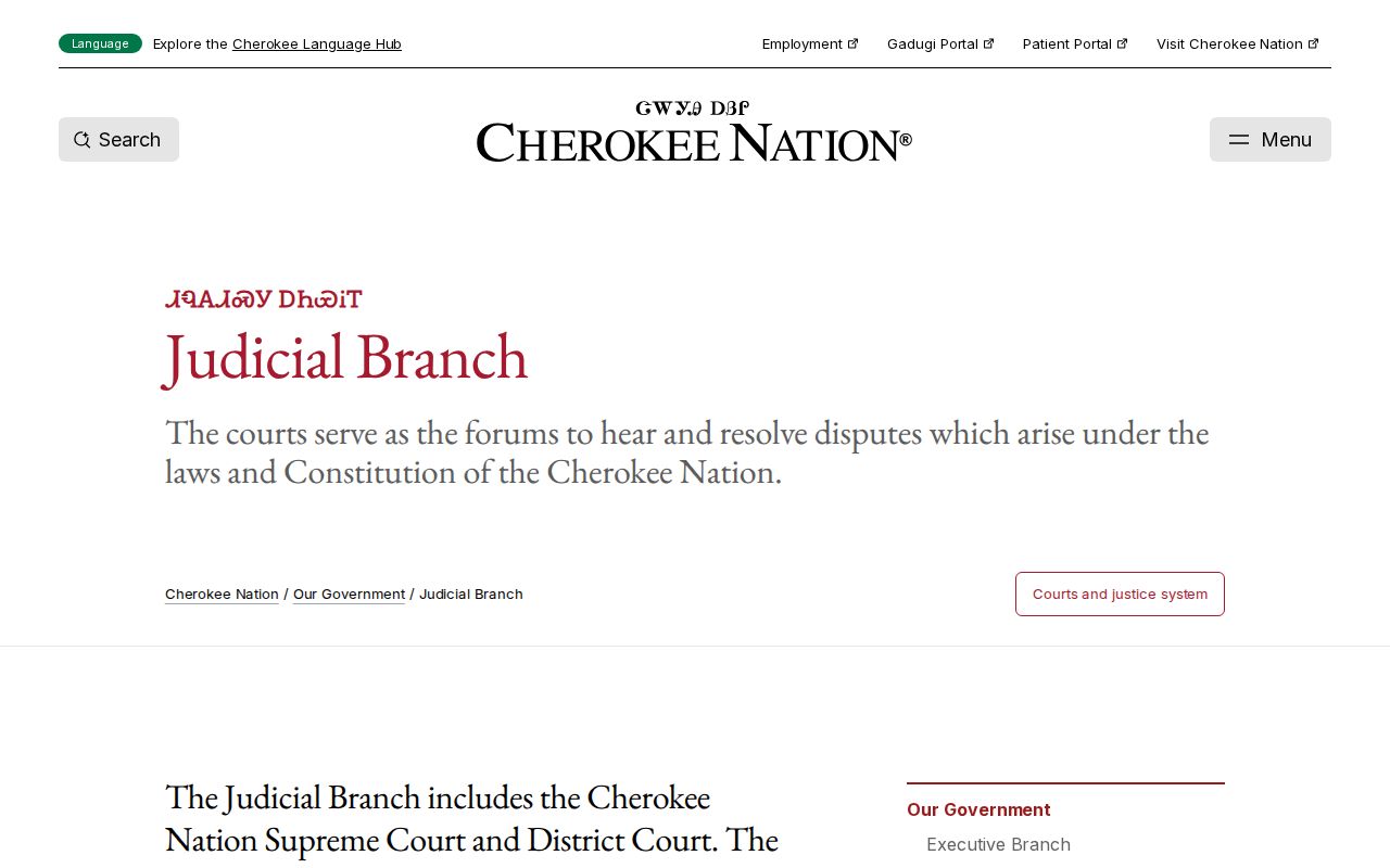 Separate Cherokee Nation and Oklahoma court systems for warrant records